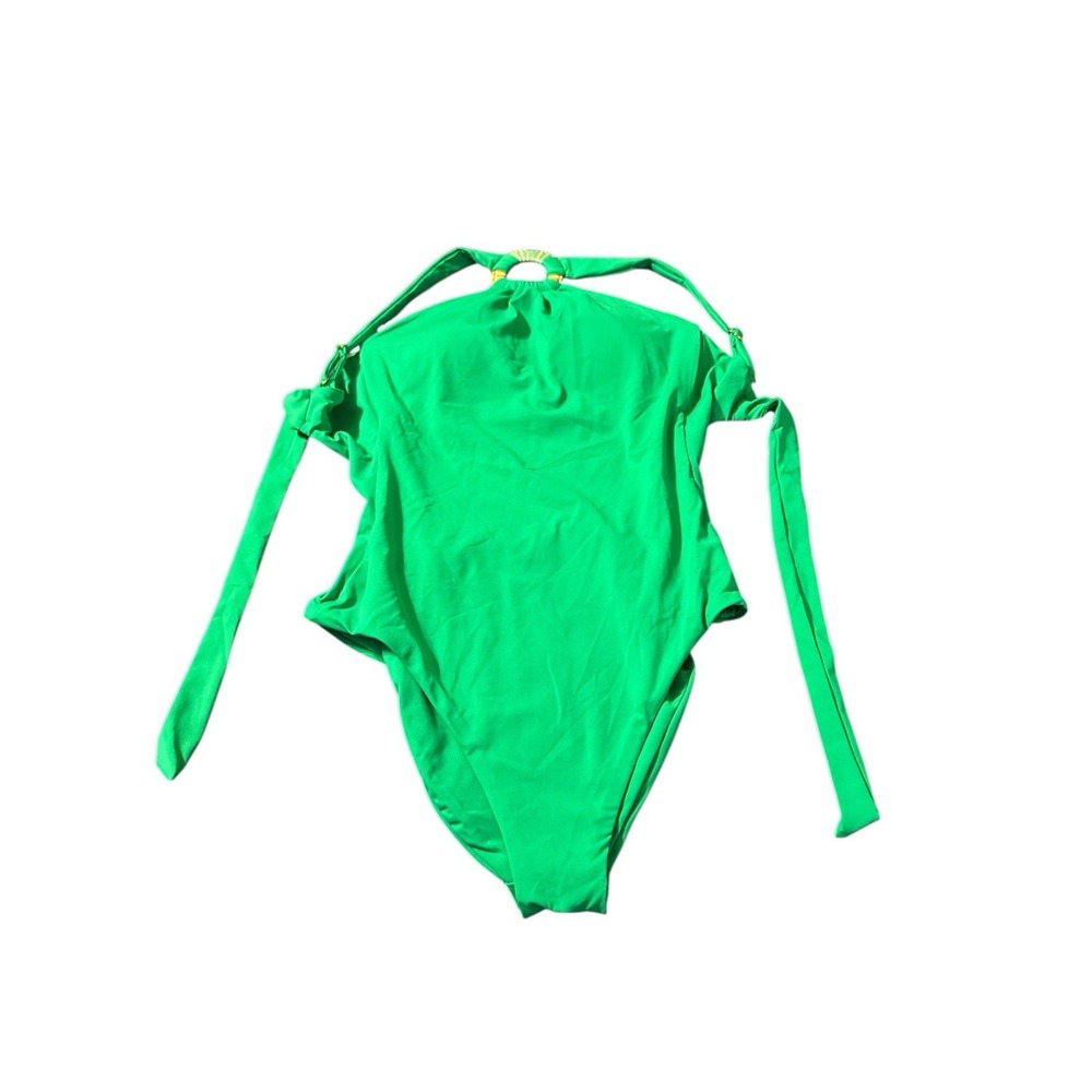 Becca By Rebecca Virtue X7249 Baja Mar Halter-Neck One Piece Swimsuit, Verde, Sm
